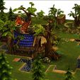 4.jpg MIDDLE AGES MEDIEVAL PEASANT FIELD TOWN TREES HOUSE TERRAIN 3D MODEL