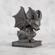 GARGOYLE-BOOKEND_1.jpg Gargoyle Bookend STL – Gothic Bookshelf Decor