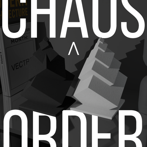 Chaos /\ Order – Dual Abstract Sculpture