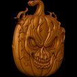 Mysterious-Halloween-Pumpkin-3.jpg Mysterious Halloween Pumpkin STL file for 3d printing or CNC