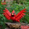 ee.jpg Print In Place Cute Flexi Cardinal Bird