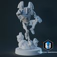 Pose-12-White.jpg 1:48 Scale Battle Droid Army - B2 Class - 3D Print Files
