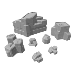 residentialpack.png 0MEGA TECH Residential Bundle (Battletech compatible wargame terrain)