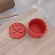 untitled3.png 3D Heart Box for Valentine Gift with Stl File & Mini Box, Heart Art, Decorative Box, 3D Printed Decor, Heart Decor, Storage Boxes