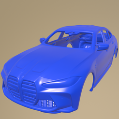 f03_013.png STL file BMW M3 Competition G80 2021 PRINTABLE CAR BODY・Template to download and 3D print