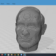 10.png Vladimir Putin Head detailed 3D printable