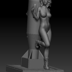 BOMB GIRL_V2.jpg 3D-Datei Sexy Bomb Girl・Modell für 3D-Drucker zum Herunterladen