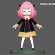 FUNNY EYE VERSION | FIGURE MASTER oes ANYA FORGER SPY FAMILY CUTE GIRL ANIME CHARACTER 3D PRINT MODEL
