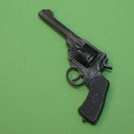 Revolver Scale Download STL file Webley Revolver - scale 1/4 • 3D printable object ・ Cults
