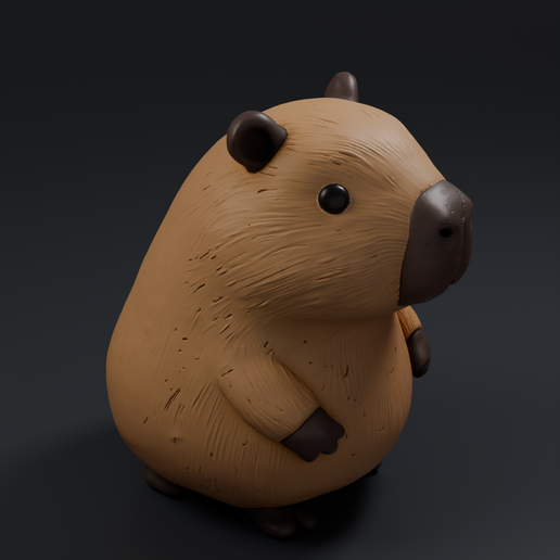 Capybara (1) 3D printable STL miniature