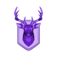 Low Poly Deer Head Wall Mount (1).stl Low-Poly Deer Head Wall Mount - Geometric Stag Trophy STL