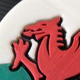 IMG_9702.jpg Free STL file Wales - Flag Coaster・3D printer design to download