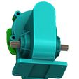 Q5.jpg Non-contact single-stage worm gear reducer design plan for 3d printing