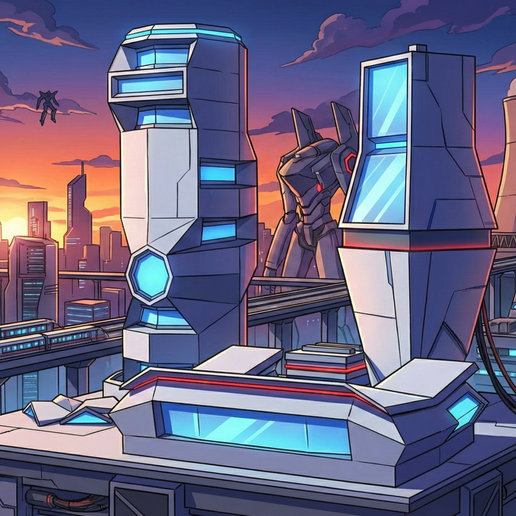 Cyberpunk City Miniature - Printable Terrain