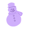 SnowMan2.stl Snowman  cookie cutter