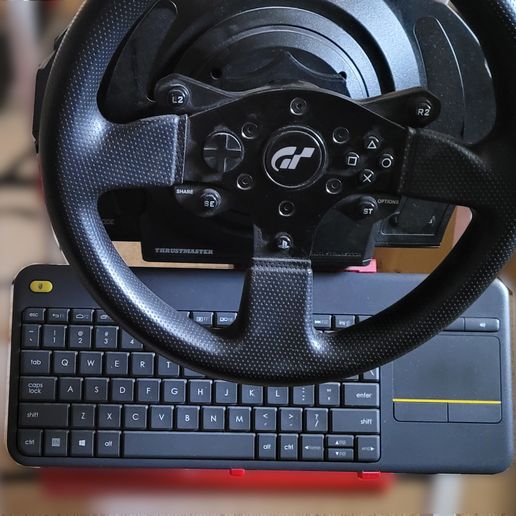 ⌨️ Thrustmaster T300 Logitech K400 keyboard holder・ STL File for 3D ...