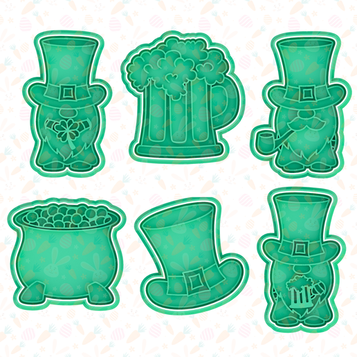 St. Patrick’s Day cookie cutter set of 6