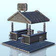 2.png Outdoor wooden pirate bar with chairs and roof (5) - Pirate Jungle Island Beach Piracy Caribbean Medieval