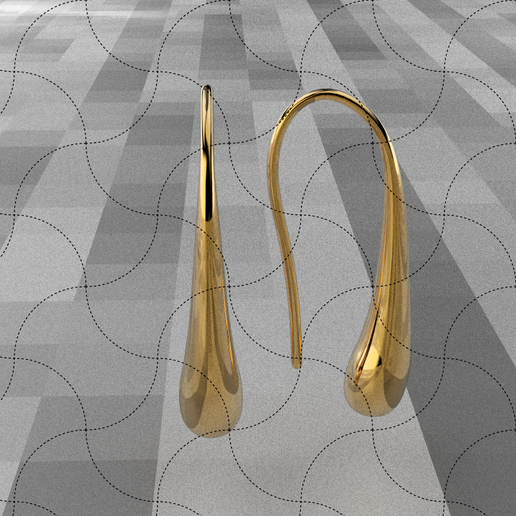 Fine Jewelry, Earring 3 3D model