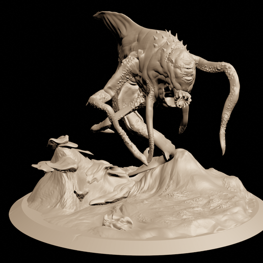 STL file Aboleth Monster of the underdark v2・3D printing idea to ...