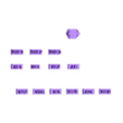 BUTTONS TRANSPARENT PART.stl A320 RMPラジオパネル