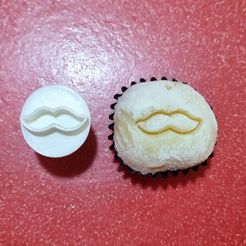 bigode.jpg Father's Day brigadeiro stamp - carimbo de brigadeiro de Dia dos Pais