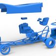 65.jpg Diecast Dragster old school à moteur avant avec coque Version 6 Echelle 1:25