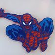 spidey.jpg Spiderman Wall Art - Dynamic pose - Keyhole in Back