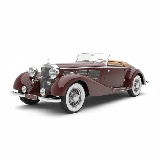 Mercedes-Benz 540K rat rod STL, car 3D model, sci fi car STL, drift legend car STL, race car STL, modern hypercar STL, car workshop STL, 1930s car STL, electric car STL, wagon STL, American muscle car STL, custom car STL, car desk decor STL, street racing