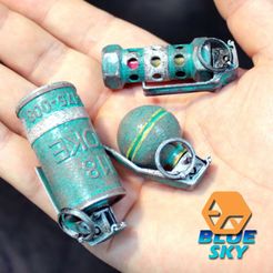 MyMiniFac_001.jpg Free STL file PUBG Grenade・3D printer design to download