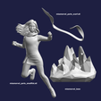 \ eee a) Estatua de Miss Marvel