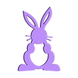 bunny.stl Archivo STL Anillo de servilleta conejito - ornamento de pascua・Diseño de impresora 3D para descargar