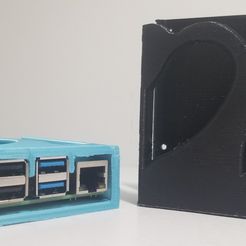 20190825_120028.jpg Free STL file Raspberry Pi 4/4b Case (No supports - Single Print - Mountable version included)・3D printer design to download