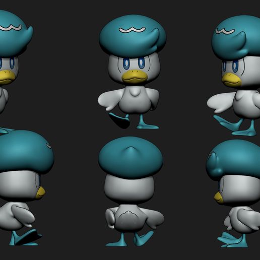 quaxly-6.jpg Pokemon - Quaxly with 2 poses