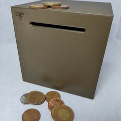 si Archivo STL Banca de monedas cúbica・Design para impresora 3D para descargar, Detail_Art_Factory