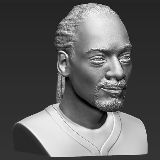 snoop-dogg-bust-ready-for-full-color-3d-printing-3d-model-obj-mtl-fbx-stl-wrl-wrz (30).jpg STL file Snoop Dogg bust ready for full color 3D printing・Template to download and 3D print, PrintedReality