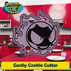 092-Gastly-2D.png Fichier STL Découpeur de biscuits Gastly・Design à télécharger et à imprimer en 3D