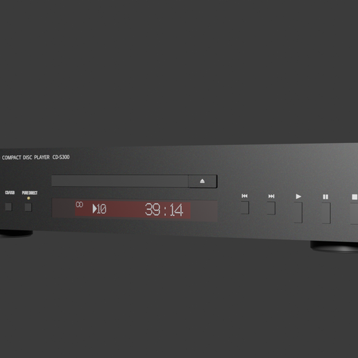 Yamaha CD player 3D model