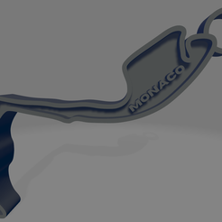 Monaco-Circuit.png STL file Monaco circuit keychain・3D printer design to download