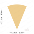 1-8_of_pie~8.75in-cm-inch-cookie.png Slice (1∕8) of Pie Cookie Cutter 8.75in / 22.2cm