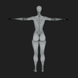 7.png High Detailed Women Fit Body Base Mesh T-Pose