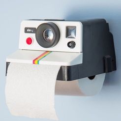 WhatsApp-Image-2023-09-25-at-17.40.jpg STL file Retro Polaroid Camera Toilet Tissue Paper Holder・3D printable design to download