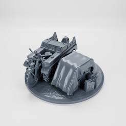 43-60mm.png Sd.Kfz.2 Kettenkrad (Germany, WW2) - Objective marker#43 for Bolt Action (diameter 60mm) (scale 1:56)