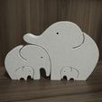 IMG_20220512_220145521.jpg Fichier STL Famille d'éléphants・Plan pour impression 3D à télécharger