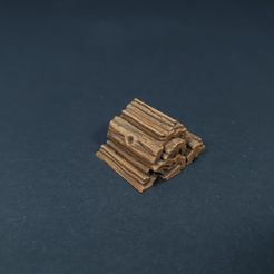 20220410_164804.jpg Free STL file WOOD PILE - TABLETOP TERRAIN WARHAMMER 40K DND RPG SCATTER・Object to download and to 3D print