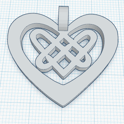 0.png Free STL file Celtic Heart Jewelry・3D printing design to download