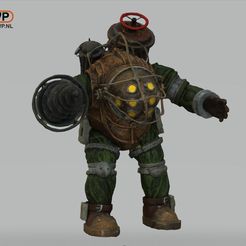 BigDaddy.JPG Free STL file Bioshock Big Daddy・3D print design to download