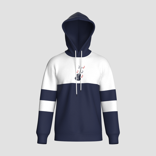 Men Color Block Printed Hoodie  | Marvelous / Clo3d / obj / fbx