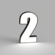 NUMERO-2.jpg PACK LED NUMBERS FROM 0 TO 9 - SIGN - POSTER