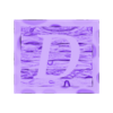 (D) 1 Piece.stl Rustic Picture Frame Alphabet